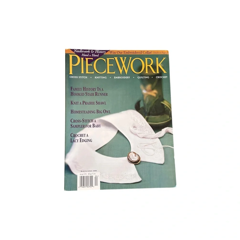 Piecework Magazine Complete Year 2000 Lot of 6 Vintage Knitting Needlework Art
